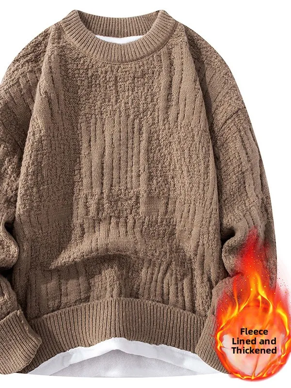 Men's Fce Lined Thiened round Ne Knitted Sweater Base Layer Winter Casual Straight Fit Long Sve T-irt JXAETE
Men's Fce Lined Thiened round Ne Knitted Sweater Base Layer Winter Casual Straight Fit Long Sve T-irt JXAETE