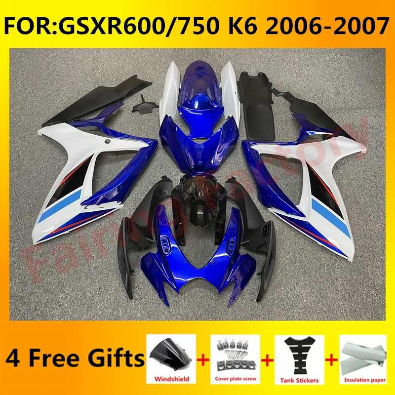 NEW ABS Motorcycle Whole Fairing kit fit for GSXR600 750 06 07 GSXR 600 GSX-R750 K6 2006 2007 full Fairings kits set blue white
NEW ABS Motorcycle Whole Fairing kit fit for GSXR600 750 06 07 GSXR 600 GSX-R750 K6 2006 2007 full Fairings kits set blue white