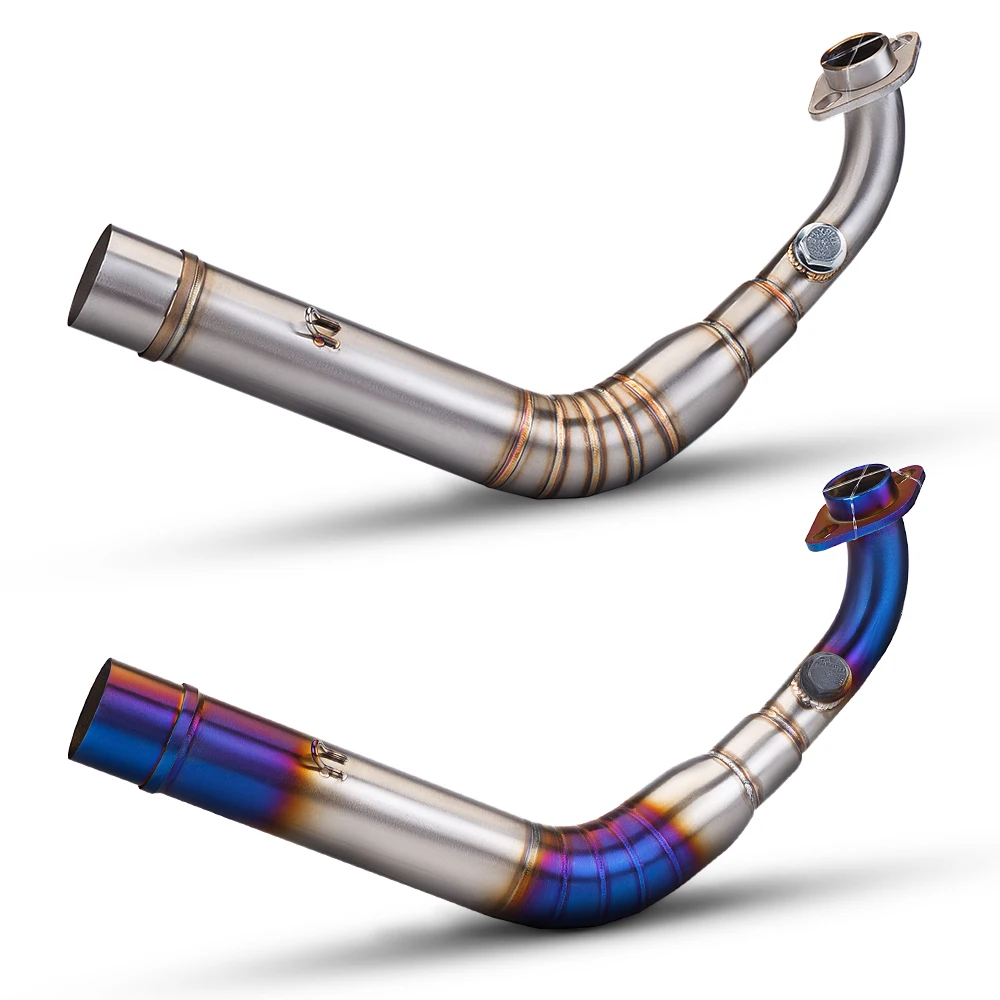 The 51MM front exhaust pipe on the rail of 4V exhaust front connecting pipe is suitable for motorcycle exhaust.
The 51MM front exhaust pipe on the rail of 4V exhaust front connecting pipe is suitable for motorcycle exhaust.
