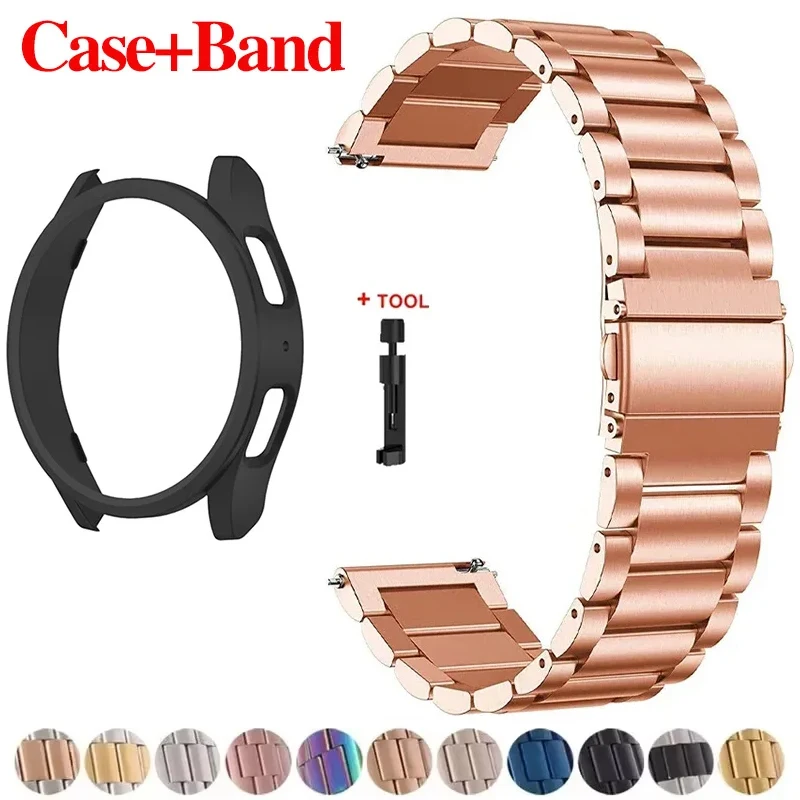 Band+Case for Samsung Galaxy Watch 7 6 5 4 44 40mm 4/6Classic 47 46 43 42mm Stainless Steel Bracelet Galaxy Watch 5Pro 45 Strap
Band+Case for Samsung Galaxy Watch 7 6 5 4 44 40mm 4/6Classic 47 46 43 42mm Stainless Steel Bracelet Galaxy Watch 5Pro 45 Strap