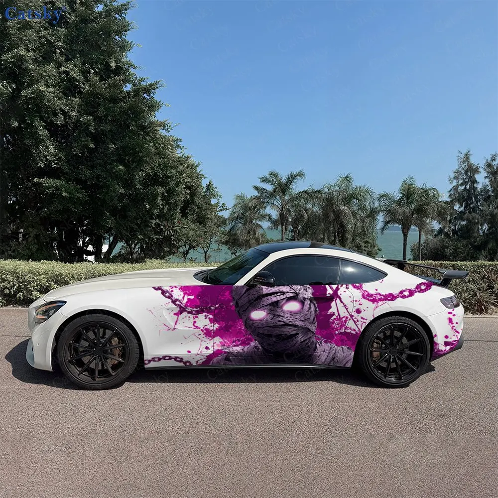 2pcs Dark Mummy Chain Style Car Side Wraps, Self-Adhesive PVC Waterproof & Scratch-Resistant Stickers, Car Accessory Gift
2pcs Dark Mummy Chain Style Car Side Wraps, Self-Adhesive PVC Waterproof & Scratch-Resistant Stickers, Car Accessory Gift