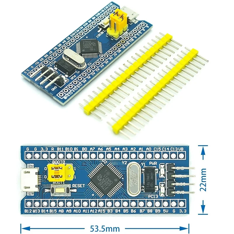 New STM32F103C6T6 STM32F103C8T6-TYPEC STM32F103C8T-MICRO ARM STM32 Minimum System Development Board Module For Arduino
New STM32F103C6T6 STM32F103C8T6-TYPEC STM32F103C8T-MICRO ARM STM32 Minimum System Development Board Module For Arduino