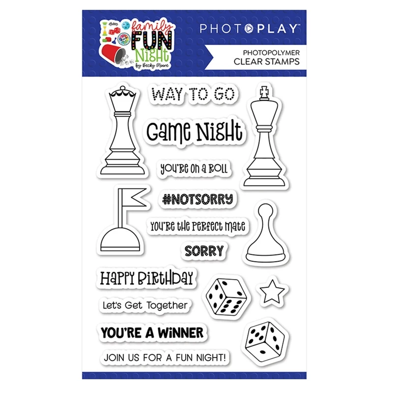 New 2023 Chess Dice Game Night Clear Stamps Stencils Scrapbooking Cutting Dies Happy Day Background Frames Card Craft
New 2023 Chess Dice Game Night Clear Stamps Stencils Scrapbooking Cutting Dies Happy Day Background Frames Card Craft