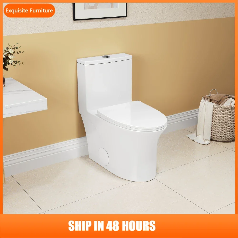 1.1/1.6 GPF Elongated Comfort Height Floor Mounted One-Piece Toilet, CUPC Certified, WaterSense Cetified, Ceramic, White Color
1.1/1.6 GPF Elongated Comfort Height Floor Mounted One-Piece Toilet, CUPC Certified, WaterSense Cetified, Ceramic, White Color