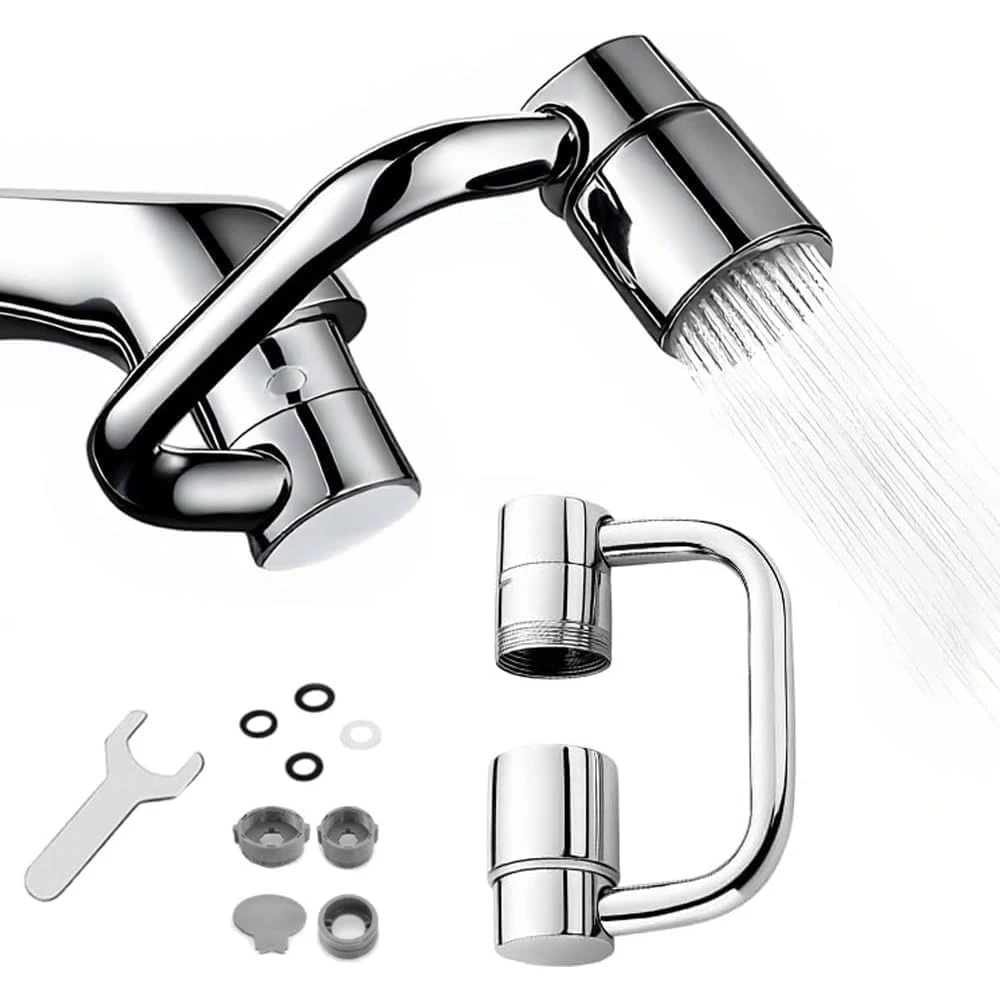 Новая U-образная модель 1080 ° Универсальный поворотный удлинитель для кухонного смесителя из сплава, защита от брызг, два режима, аксессуары для раковины в ванной с адаптером
Новая U-образная модель 1080 ° Универсальный поворотный удлинитель для кухонного смесителя из сплава, защита от брызг, два режима, аксессуары для раковины в ванной с адаптером