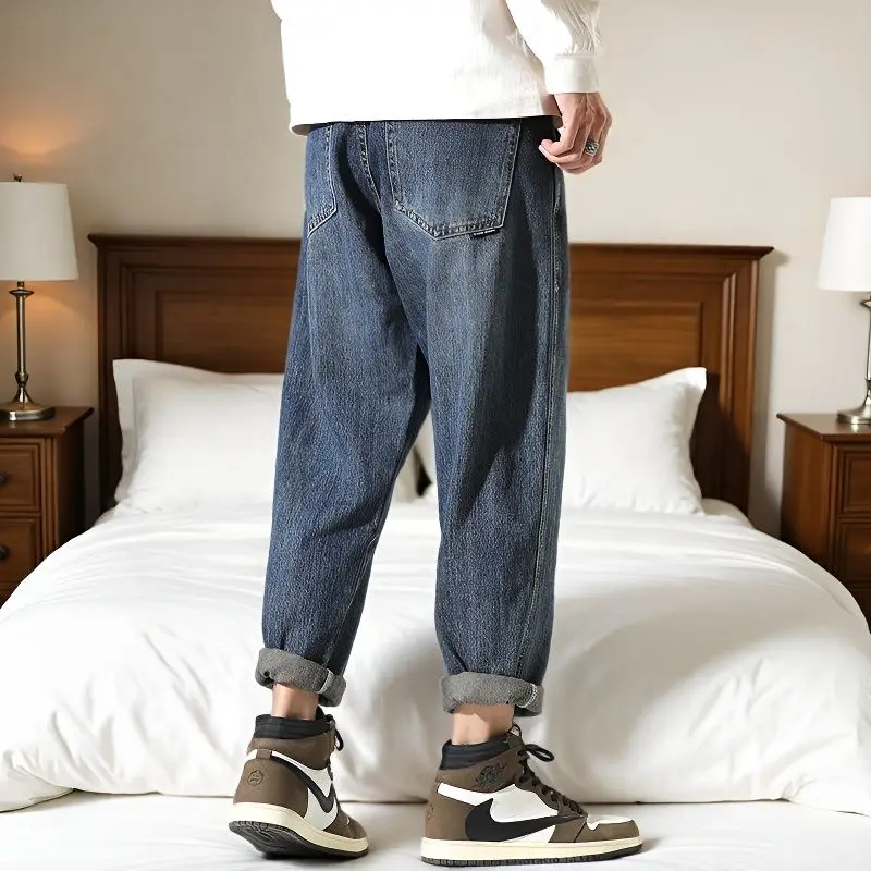 Loose Jeans, Spring and Autumn Styles, Men's Casual Pants, Men's Straight Leg New Style, Harun Pants
Loose Jeans, Spring and Autumn Styles, Men's Casual Pants, Men's Straight Leg New Style, Harun Pants