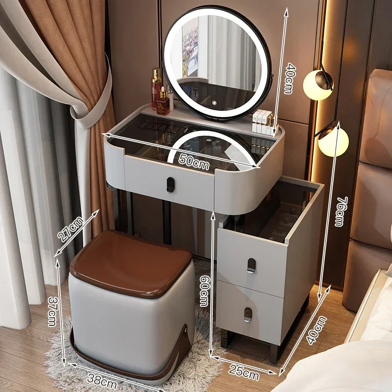 Bedroom Dressing Table Storage Drawer Light Makeup Round Dressing Table Led Chair Comfortable Penteadeira Bedroom Furniture
Bedroom Dressing Table Storage Drawer Light Makeup Round Dressing Table Led Chair Comfortable Penteadeira Bedroom Furniture