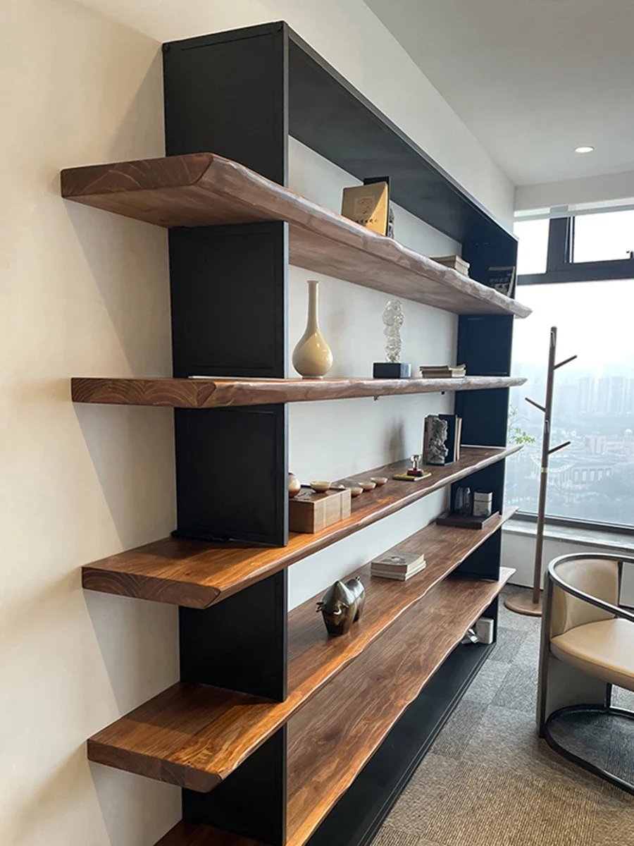 American original solid wood bookshelf, living room wall shelf, retro office simple shelf, floor display rack, display rack
American original solid wood bookshelf, living room wall shelf, retro office simple shelf, floor display rack, display rack