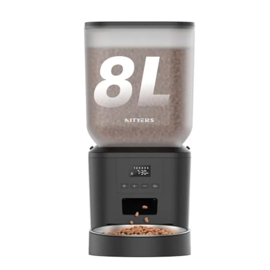 Automatic Dog Feeder - 8L/34 Cups Large Ccity Automatic Cat Food Dispenser with LCD Screen, Large Food Tray, Battery Operated,
Automatic Dog Feeder - 8L/34 Cups Large Ccity Automatic Cat Food Dispenser with LCD Screen, Large Food Tray, Battery Operated,