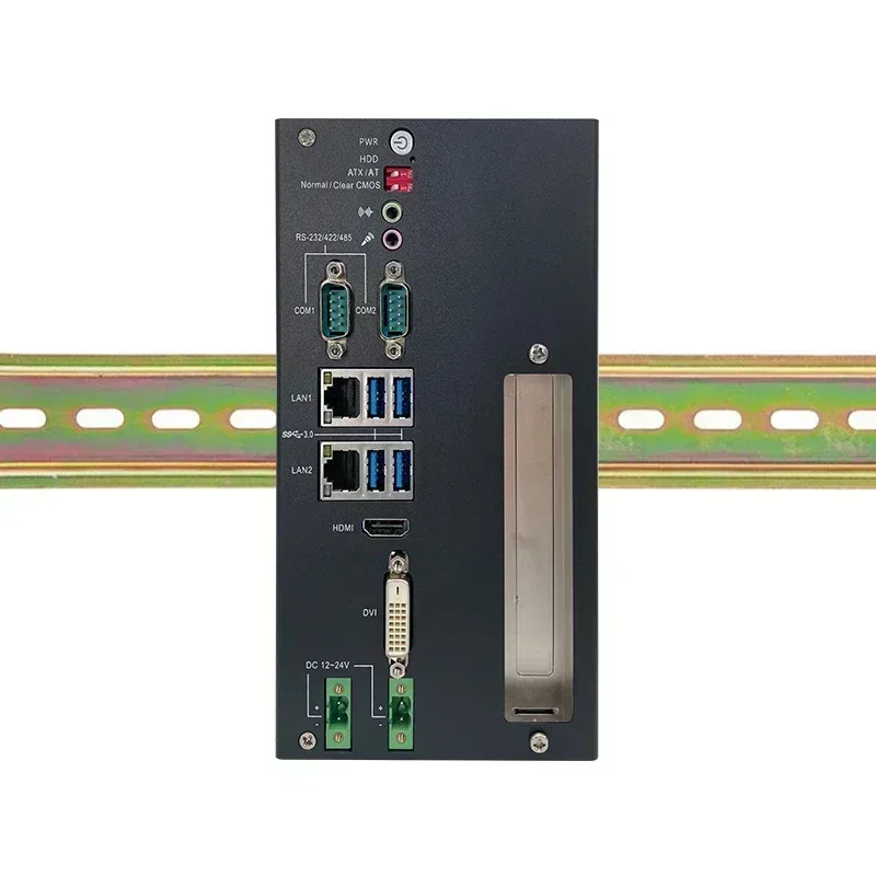 H110 Chipset Din Rail Embedded IPC industrial computer pc Support LGA 1151 6 / 7 / 8 / 9th CPU 12V/24V 1*PCIe x8
H110 Chipset Din Rail Embedded IPC industrial computer pc Support LGA 1151 6 / 7 / 8 / 9th CPU 12V/24V 1*PCIe x8