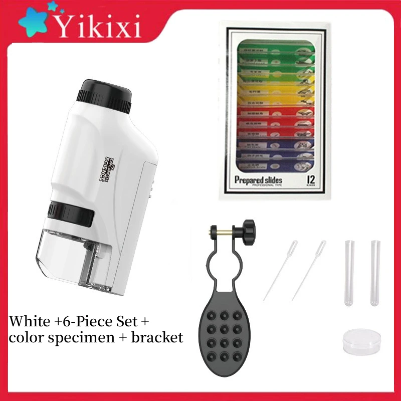 Мини-карманный микроскоп, комплект ручного микроскопа, микроскоп на батарейках с лабораторным светодиодным освещением 60X-120X, биологическая детская наука
Мини-карманный микроскоп, комплект ручного микроскопа, микроскоп на батарейках с лабораторным светодиодным освещением 60X-120X, биологическая детская наука