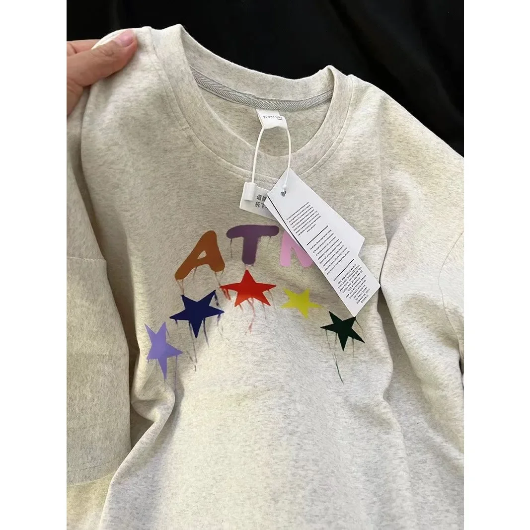 American Vintage Cotton Letter Star Short Sleeve T-shirt for Men and Women Summer Loose Couple INS Versatile Half Sleeve Top
American Vintage Cotton Letter Star Short Sleeve T-shirt for Men and Women Summer Loose Couple INS Versatile Half Sleeve Top