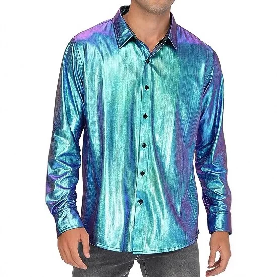 Contemporary Shirts Men's Ultra-Lightweight Breathable Shirt Classic Turn Down Shirt Stage Performance Carnival Shirts
Contemporary Shirts Men's Ultra-Lightweight Breathable Shirt Classic Turn Down Shirt Stage Performance Carnival Shirts