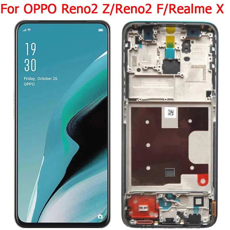 Оригинальный ЖК-дисплей для OPPO Reno2 Z/Reno2 F/K3, экран с рамкой 6,53 дюйма, ЖК-дисплей Realme X, сенсорный экран, дигитайзер, панель, детали
Оригинальный ЖК-дисплей для OPPO Reno2 Z/Reno2 F/K3, экран с рамкой 6,53 дюйма, ЖК-дисплей Realme X, сенсорный экран, дигитайзер, панель, детали