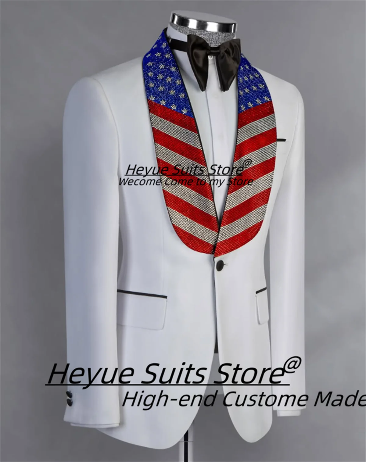 Luxurious Shiny Crystal Shawl Lapel Groom Wedding Tuxedos Customized Slim Fit Red Carpet Men Suits 2 Pieces Sets Ropa Hombre
Luxurious Shiny Crystal Shawl Lapel Groom Wedding Tuxedos Customized Slim Fit Red Carpet Men Suits 2 Pieces Sets Ropa Hombre