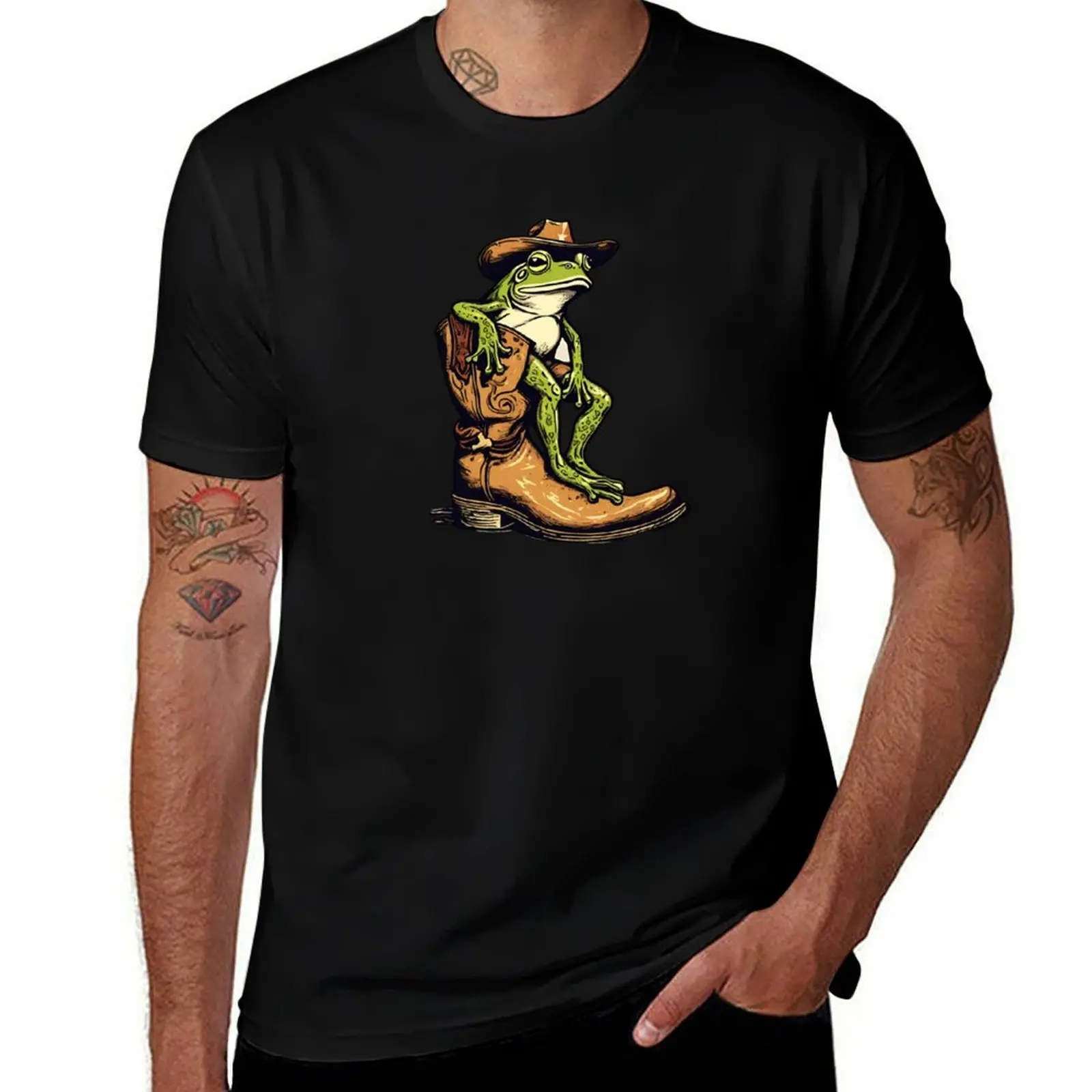 Cowboy Frog T-Shirt t shirts cotton 100% anime t shirts for man man graphic t shirt T-Shirt
Cowboy Frog T-Shirt t shirts cotton 100% anime t shirts for man man graphic t shirt T-Shirt