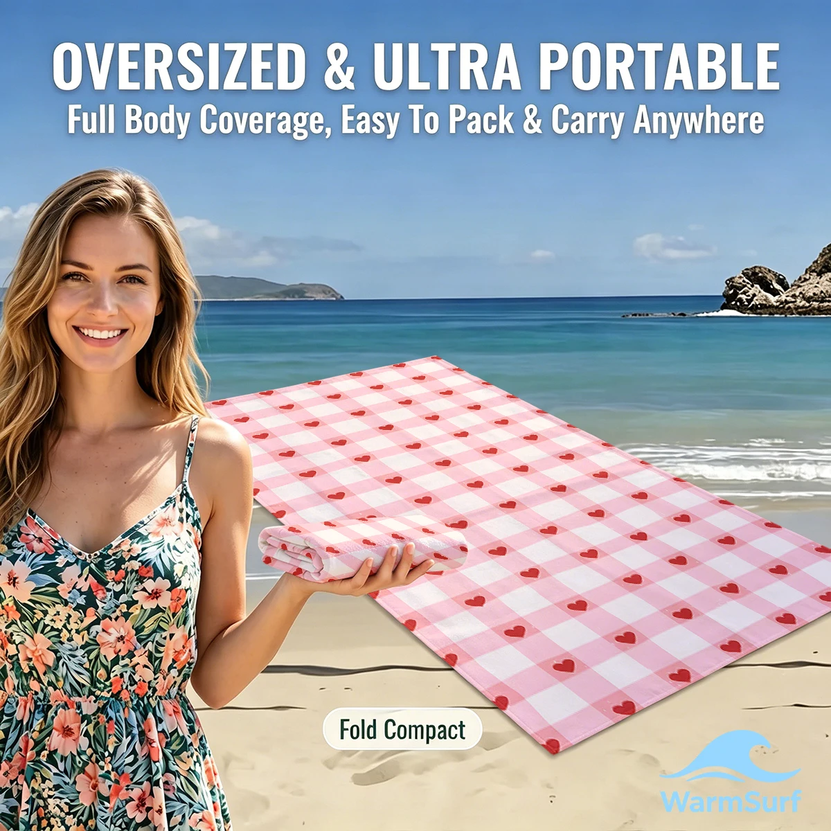 Pink Gingham Heart Quick Drying Beach Towels Ultra Lightweight Fast-drying Super Absorbent It is a must-have item for summer
Pink Gingham Heart Quick Drying Beach Towels Ultra Lightweight Fast-drying Super Absorbent It is a must-have item for summer