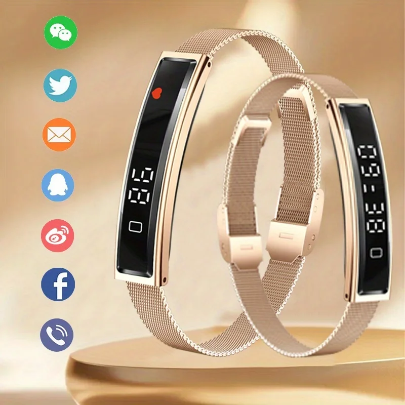 Смарт-браслет высокого качества для женщин, напоминание о вызове, умные часы для мужчин, спорт на открытом воздухе, фитнес-браслет, напоминание о сообщениях, модные часы
Смарт-браслет высокого качества для женщин, напоминание о вызове, умные часы для мужчин, спорт на открытом воздухе, фитнес-браслет, напоминание о сообщениях, модные часы