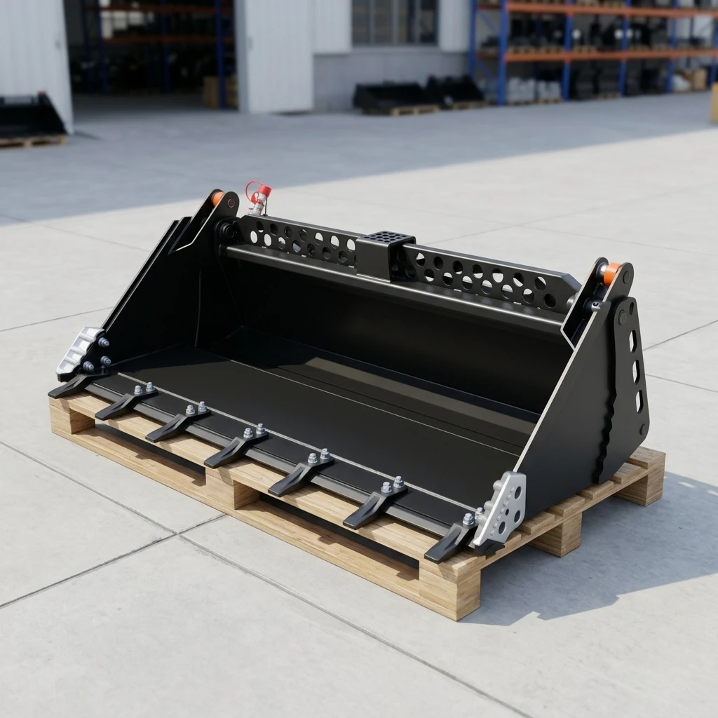 Skid Steer 4-in-1 Bucket Heavy Duty Multi-Purpose Loader Attachment with Universal Quick Attach for Bulldozing & Grappling
Skid Steer 4-in-1 Bucket Heavy Duty Multi-Purpose Loader Attachment with Universal Quick Attach for Bulldozing & Grappling
