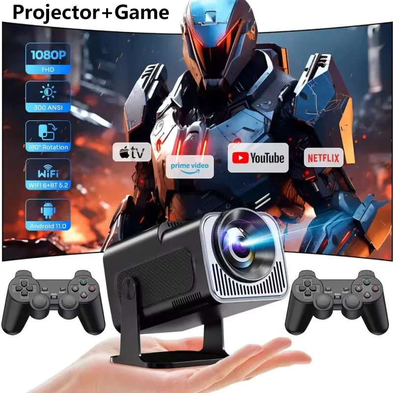 HY320 Gaming Projector: F600 Dual System, 1080P | Home Theater & High-Speed Gameplay Projector
HY320 Gaming Projector: F600 Dual System, 1080P | Home Theater & High-Speed Gameplay Projector