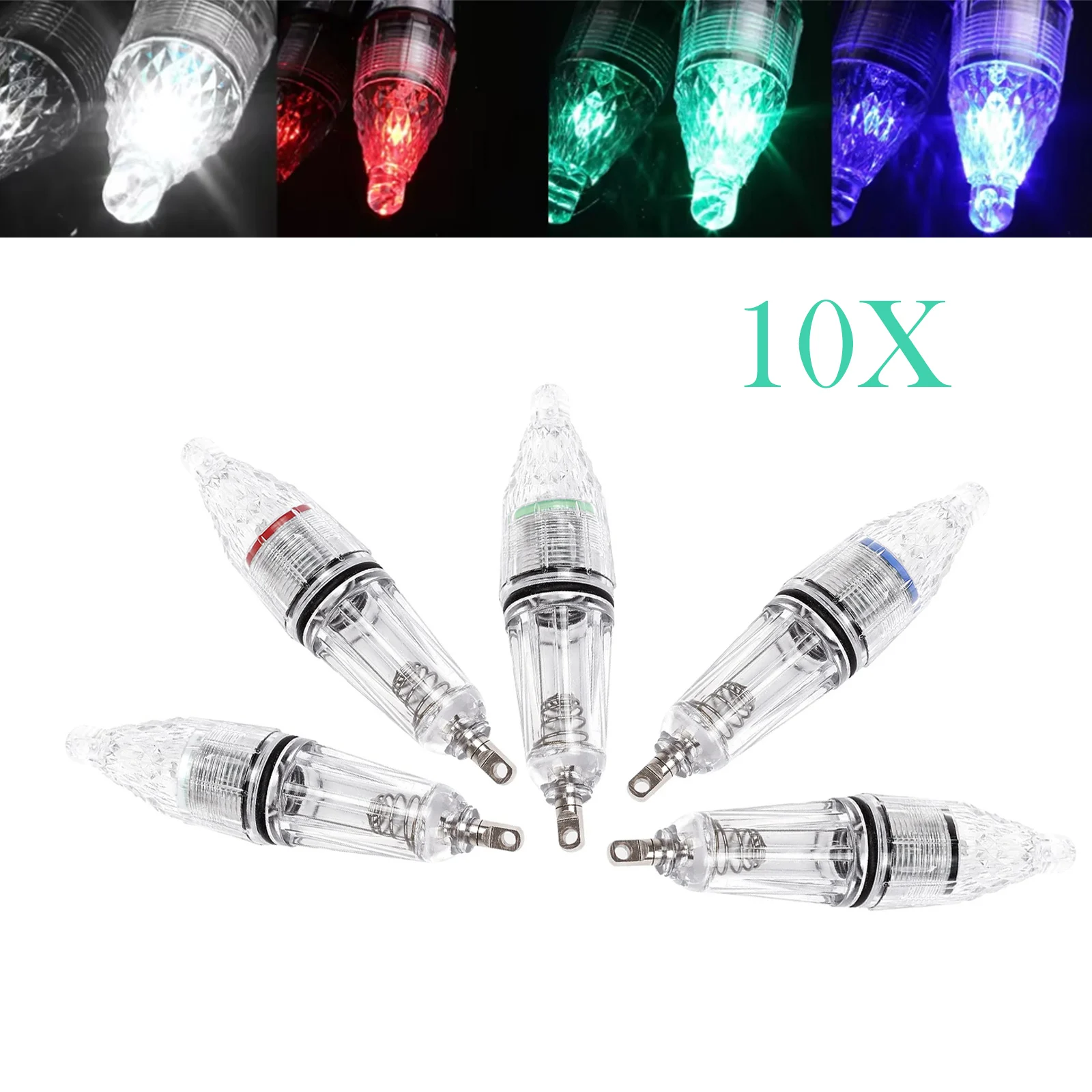 10X Deep Drop Led Fishing Light Underwater Lamp Lures Swimbait Waterproof For Submersible Red White Blue Green Battery Operated
10X Deep Drop Led Fishing Light Underwater Lamp Lures Swimbait Waterproof For Submersible Red White Blue Green Battery Operated