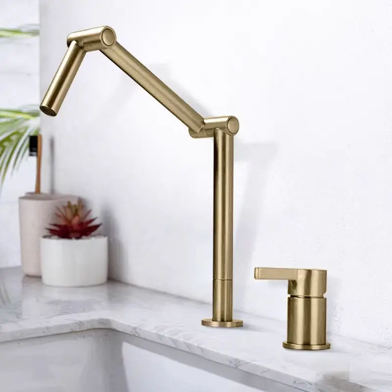Modern Foldable Brass Bathroom sink faucet Brushed Gold,Black,Grey Hot cold water 2 Hole 1 Handle Lavabo Tap wash basin Faucet
Modern Foldable Brass Bathroom sink faucet Brushed Gold,Black,Grey Hot cold water 2 Hole 1 Handle Lavabo Tap wash basin Faucet
