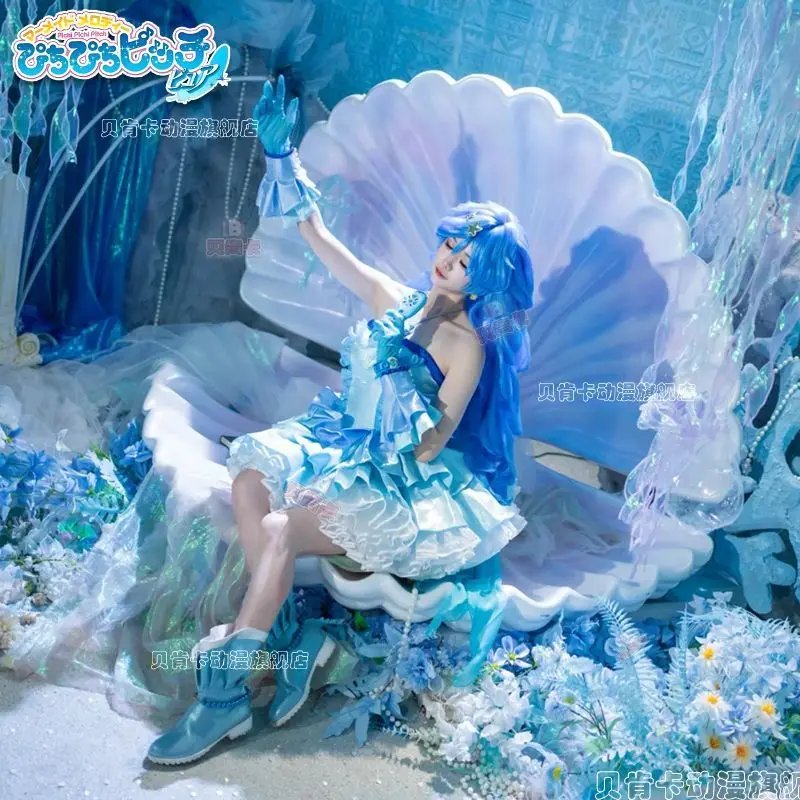 Japan Melody Of The Mermaid Cos Costume Qihai Lucia Baosheng Boeing Cosplay Costume Performance Costume Cute Skirt
Japan Melody Of The Mermaid Cos Costume Qihai Lucia Baosheng Boeing Cosplay Costume Performance Costume Cute Skirt
