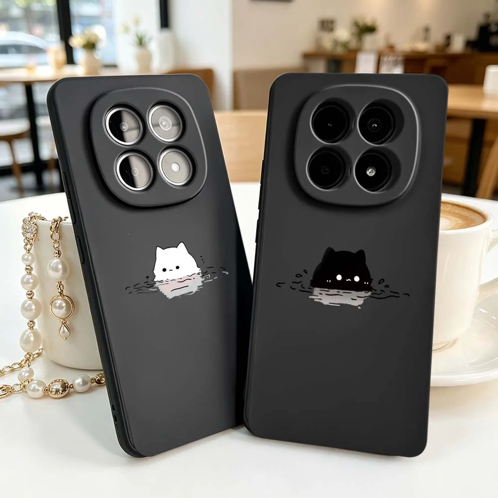 Cute Black White Cat Phone Case For Xiaomi Redmi Note 15 14 13 13R 12R 12 12S 11 11S Pro Plus 4G 5G Black Soft Cover
Cute Black White Cat Phone Case For Xiaomi Redmi Note 15 14 13 13R 12R 12 12S 11 11S Pro Plus 4G 5G Black Soft Cover