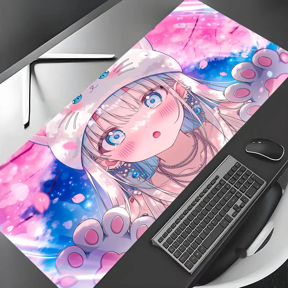 Cute cherry blossom cat girl Mouse Pad Large Computer Office Game Table Mats Rubber Anti-slip XXL mouse mat HDP Long Desk Pads
Cute cherry blossom cat girl Mouse Pad Large Computer Office Game Table Mats Rubber Anti-slip XXL mouse mat HDP Long Desk Pads