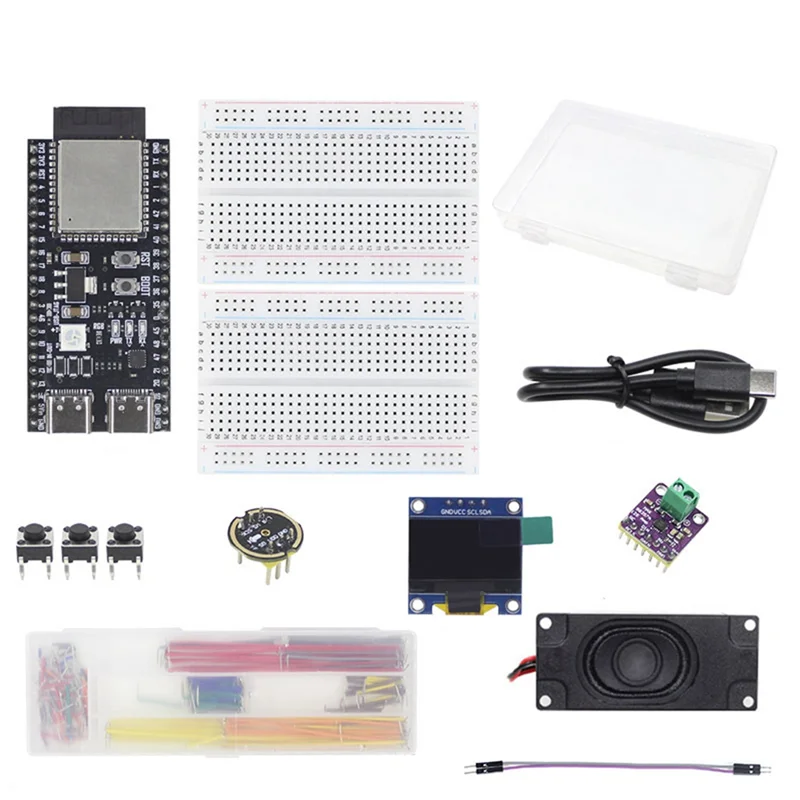 Classic-AI Voice Chat Robot ESP32-S3 Development Board Breadboard 0.96 Inch LCD Kit For Deepseek For Student Educational
Classic-AI Voice Chat Robot ESP32-S3 Development Board Breadboard 0.96 Inch LCD Kit For Deepseek For Student Educational