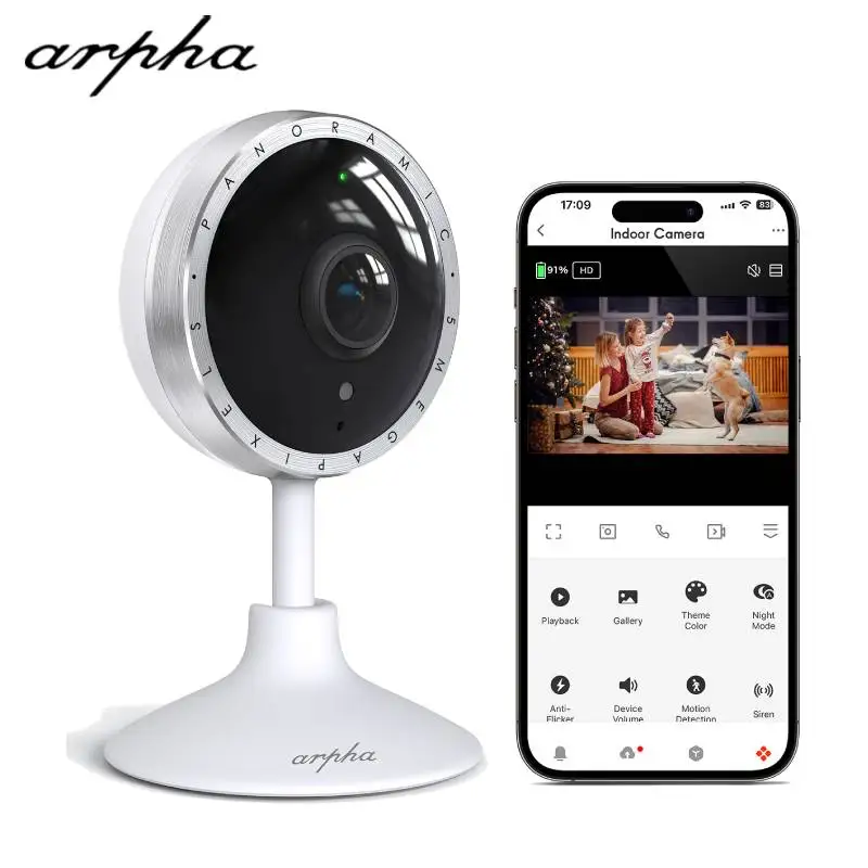 Arpha Security IndoorCam P160M IP-камера 2K Wi-Fi Камера для домашних животных Двусторонняя аудиосвязь PIR Обнаружение человека TF-карта и поддержка облачного хранения
Arpha Security IndoorCam P160M IP-камера 2K Wi-Fi Камера для домашних животных Двусторонняя аудиосвязь PIR Обнаружение человека TF-карта и поддержка облачного хранения