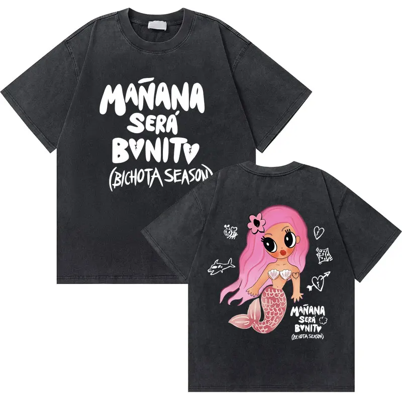 Washed Vintage Karol G Manana Sera Bichota Double Sided Graphic T-shirt Male Casual Tshirt Men Women Fashion Oversized T Shirt
Washed Vintage Karol G Manana Sera Bichota Double Sided Graphic T-shirt Male Casual Tshirt Men Women Fashion Oversized T Shirt