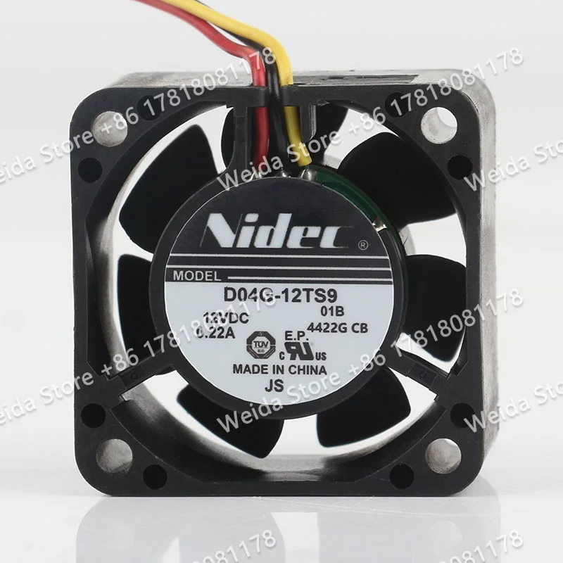 New Nidec 4020 D04G-12TS9 12V 0.22A 4CM high-efficiency dual-ball speed measuring and heat dissipation fan
New Nidec 4020 D04G-12TS9 12V 0.22A 4CM high-efficiency dual-ball speed measuring and heat dissipation fan