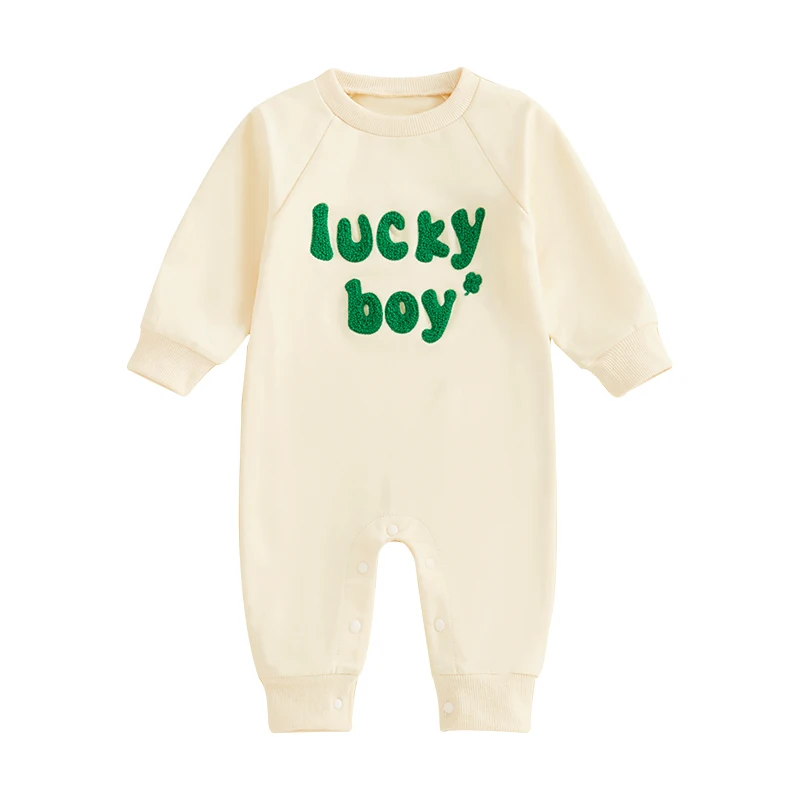 Baby Boys Jumpsuit Long Sleeve Crew Neck Embroidery Letters Casual Autumn Newborn Romper Clothes
Baby Boys Jumpsuit Long Sleeve Crew Neck Embroidery Letters Casual Autumn Newborn Romper Clothes