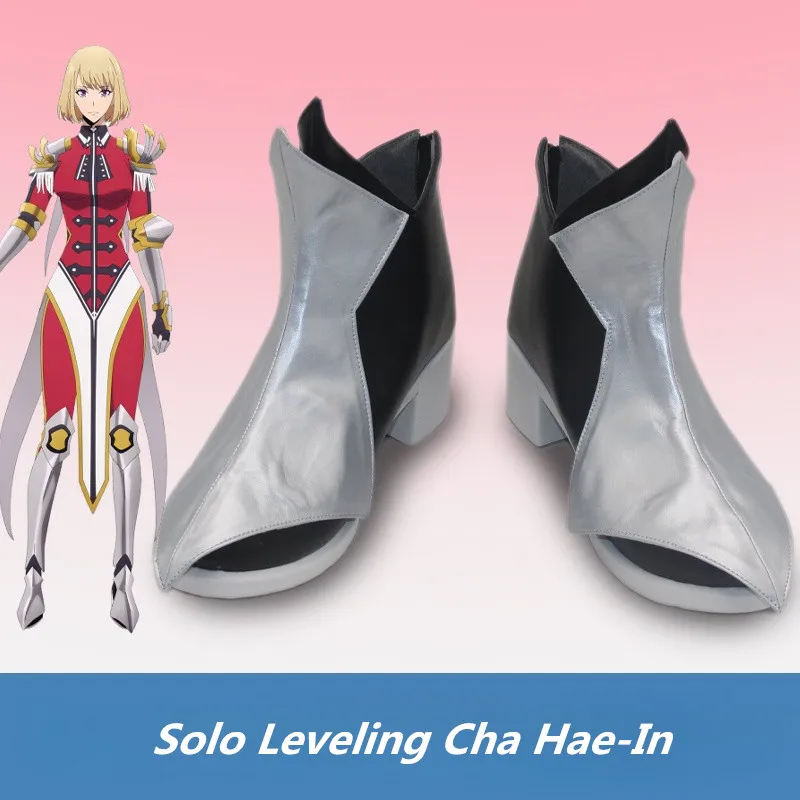 Solo Leveling Cha Hae-In Косплей Костюм Обувь Серые Черные Сапоги из искусственной кожи ручной работы 
Solo Leveling Cha Hae-In Косплей Костюм Обувь Серые Черные Сапоги из искусственной кожи ручной работы