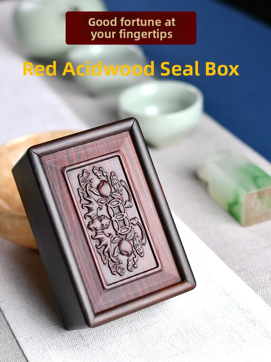 Large Red Sandalwood Carved Bat Pattern Jewelry Storage Box Wooden Seal Stamp Box Portable Home Decorations Chinese Sle
Large Red Sandalwood Carved Bat Pattern Jewelry Storage Box Wooden Seal Stamp Box Portable Home Decorations Chinese Sle