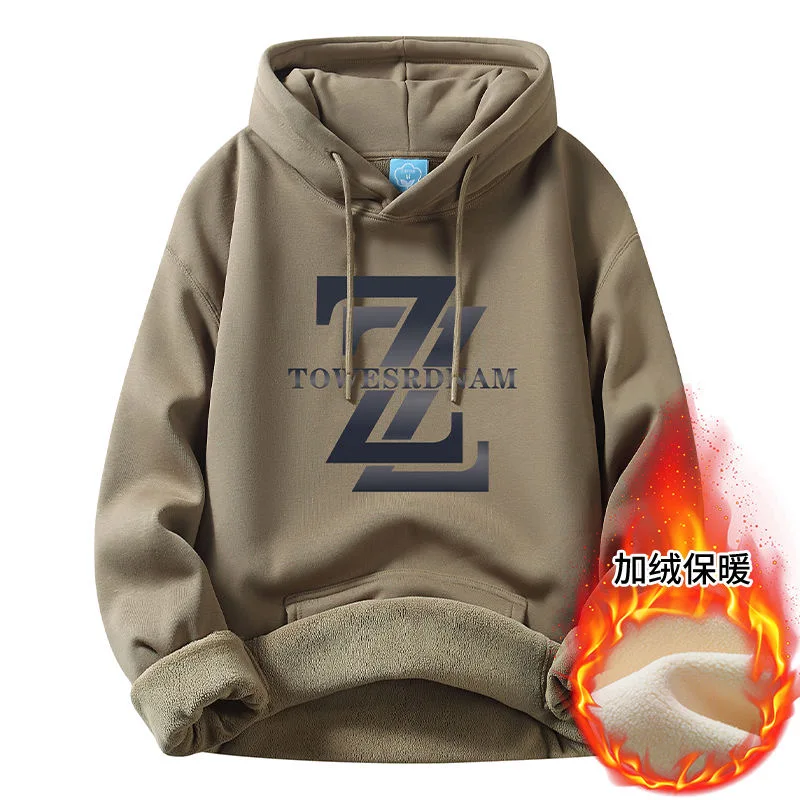 2024 Autumn/Winter Fashion Trend Printed and Fleece Thickened Warm Hoodie Men's Casual Loose Sports Large Size High Quality Coat
2024 Autumn/Winter Fashion Trend Printed and Fleece Thickened Warm Hoodie Men's Casual Loose Sports Large Size High Quality Coat