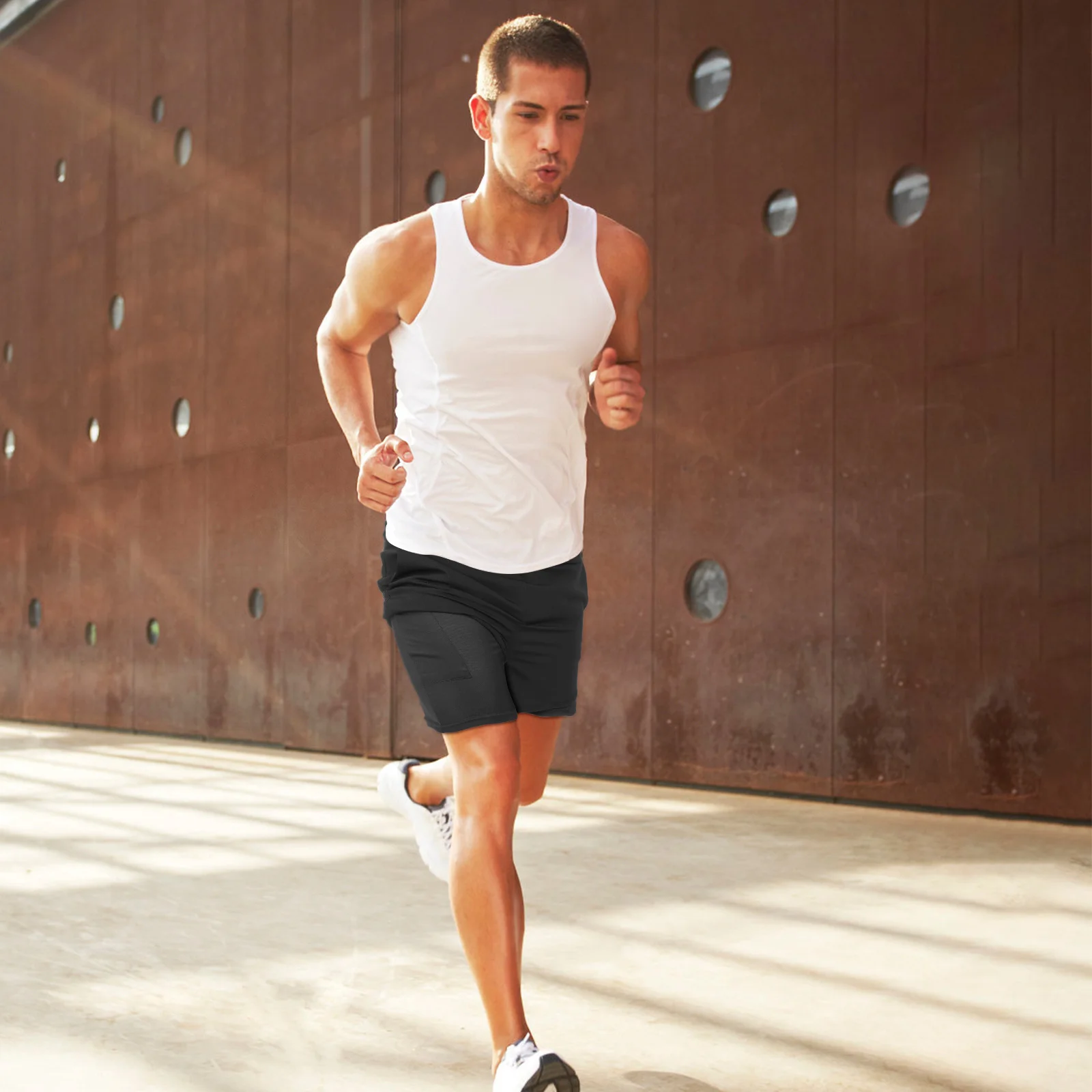 2Pairs Running Shorts Men Quick Dry Zipper Pocket Athletic Shorts with Liner Adjustable Waist Gym Workout Sweat Fitness
2Pairs Running Shorts Men Quick Dry Zipper Pocket Athletic Shorts with Liner Adjustable Waist Gym Workout Sweat Fitness