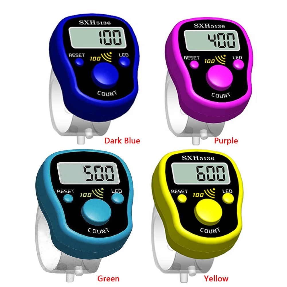 Stitch Marker Row Finger Counter LCD Digital Hand Tally for Sewing Knitting Tool
Stitch Marker Row Finger Counter LCD Digital Hand Tally for Sewing Knitting Tool
