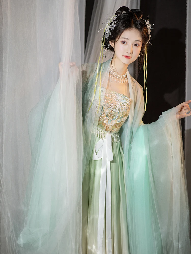 Wearable Ancient Chinese Hanfu Women's Summer New Sle Large Sve irt een Original Koi Skirt Ele Spirit Faion
Wearable Ancient Chinese Hanfu Women's Summer New Sle Large Sve irt een Original Koi Skirt Ele Spirit Faion