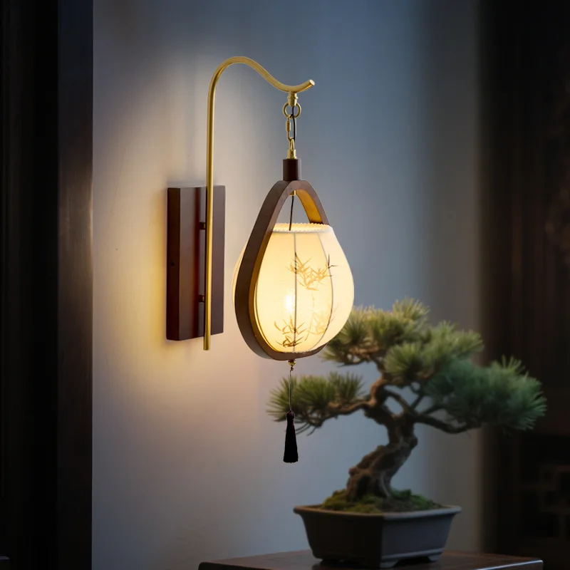 Retro Wooden LED Wall Lamps Lantern Printing Fabric Lights Japanese Living Room Bedroom Restaurant Tea House Atmosphere Sconces
Retro Wooden LED Wall Lamps Lantern Printing Fabric Lights Japanese Living Room Bedroom Restaurant Tea House Atmosphere Sconces