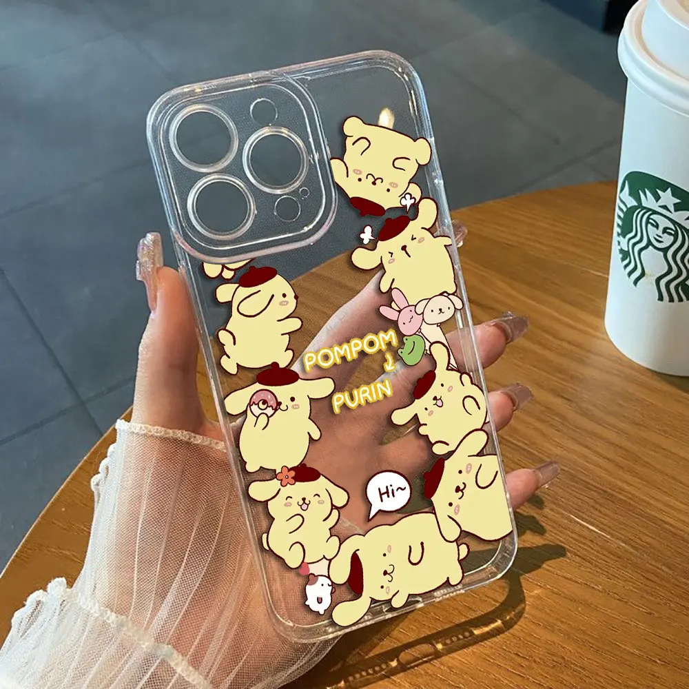 Cartoon Dog PompomPurin Cover Clear Phone Case For Apple iPhone 16 16E 15 14 12 13 11 Pro 8 7 SE Plus XR XS Max TPU Case Funda
Cartoon Dog PompomPurin Cover Clear Phone Case For Apple iPhone 16 16E 15 14 12 13 11 Pro 8 7 SE Plus XR XS Max TPU Case Funda