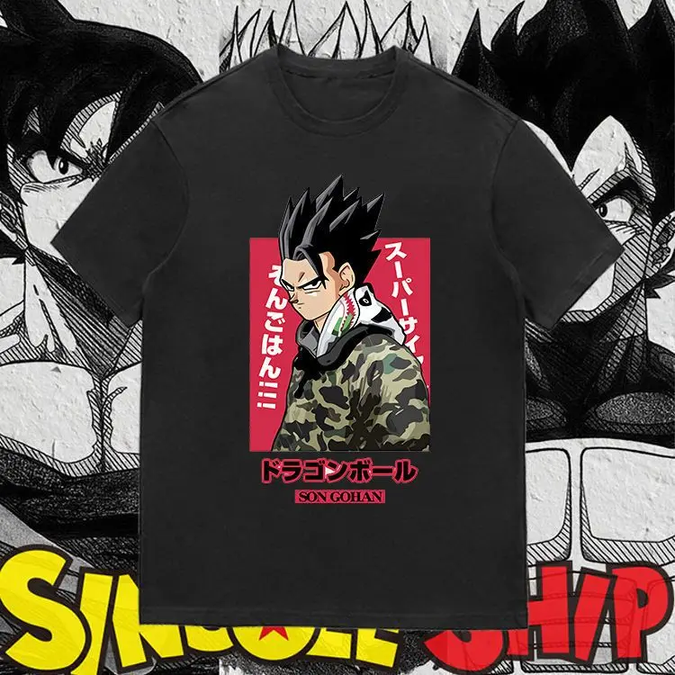 Dragon Ball T-shirt Vegeta Sun Wukong Printing Men's and Women's Trend Hot-selling Couple's Clothing Joint Short-sleeved T-shirt 
Dragon Ball T-shirt Vegeta Sun Wukong Printing Men's and Women's Trend Hot-selling Couple's Clothing Joint Short-sleeved T-shirt