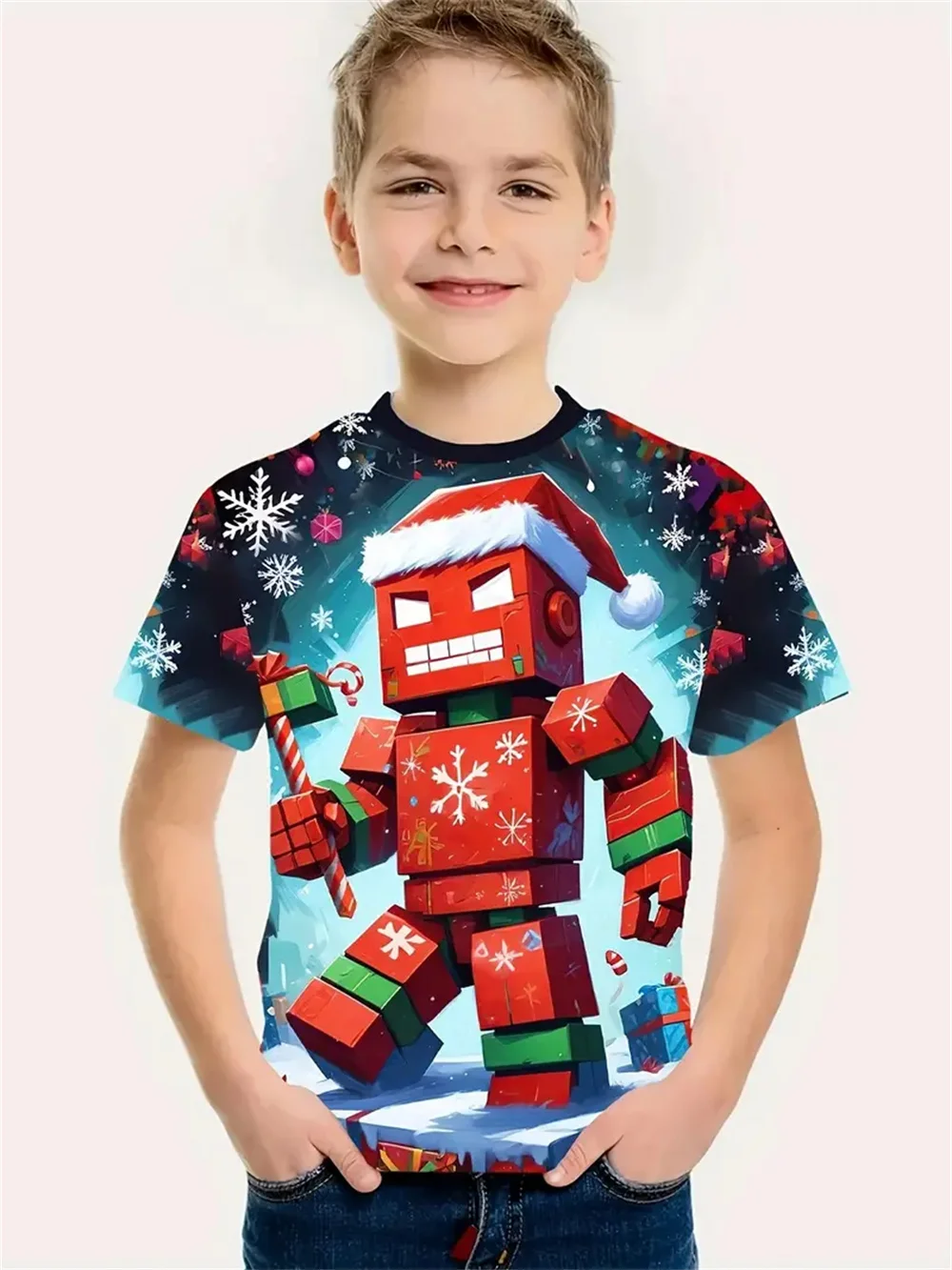 2025 Christmas T-Shirt Boys Girls New Year 3d Print Children's Clothing Festival Short Sleeve Casual Children Clothing Top Tee
2025 Christmas T-Shirt Boys Girls New Year 3d Print Children's Clothing Festival Short Sleeve Casual Children Clothing Top Tee