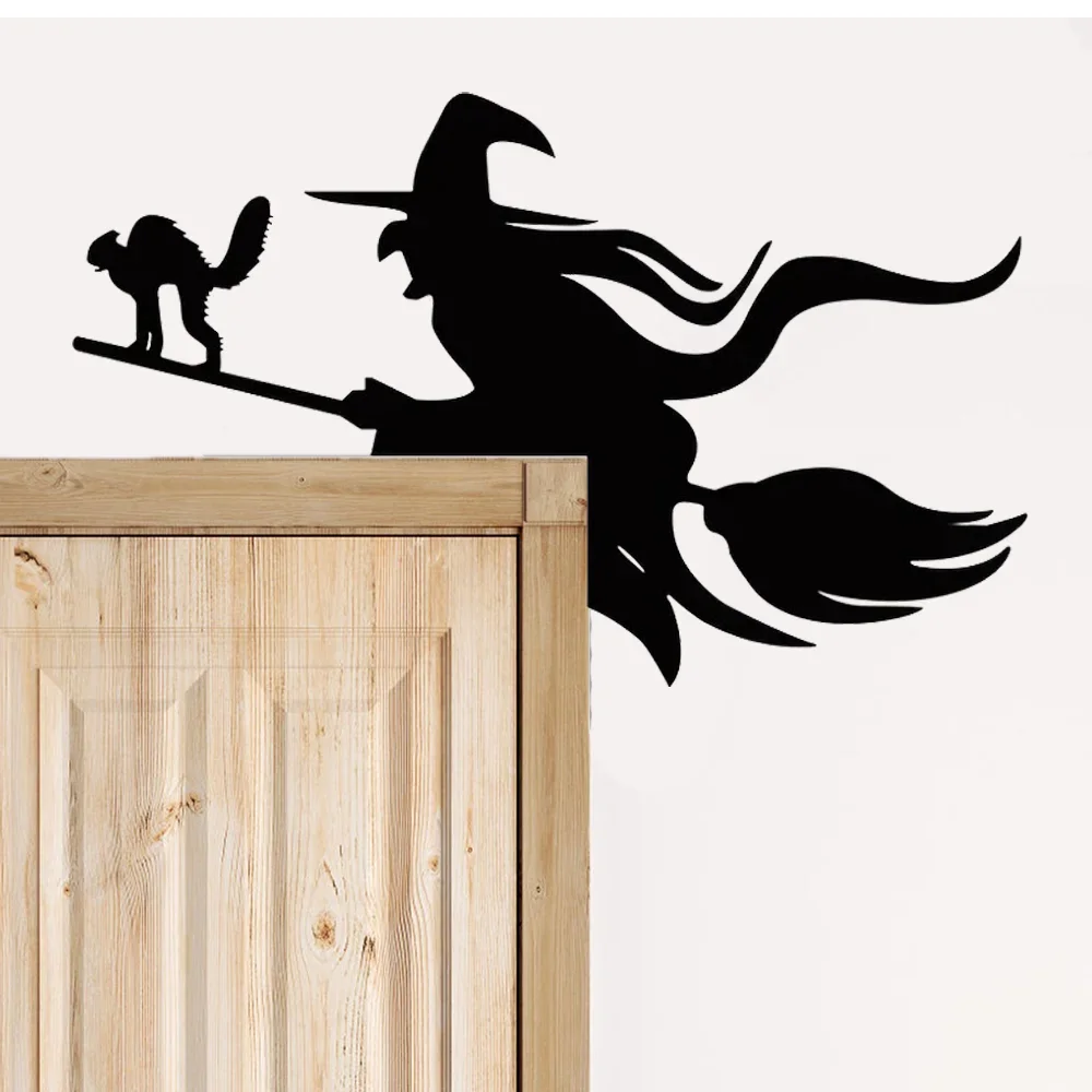 1pc Mesmerizing Witch on a Broom Wall Sticker: Attractive Metal Art for Door Corners & Frames. Captivating Halloween Wall Decor
1pc Mesmerizing Witch on a Broom Wall Sticker: Attractive Metal Art for Door Corners & Frames. Captivating Halloween Wall Decor