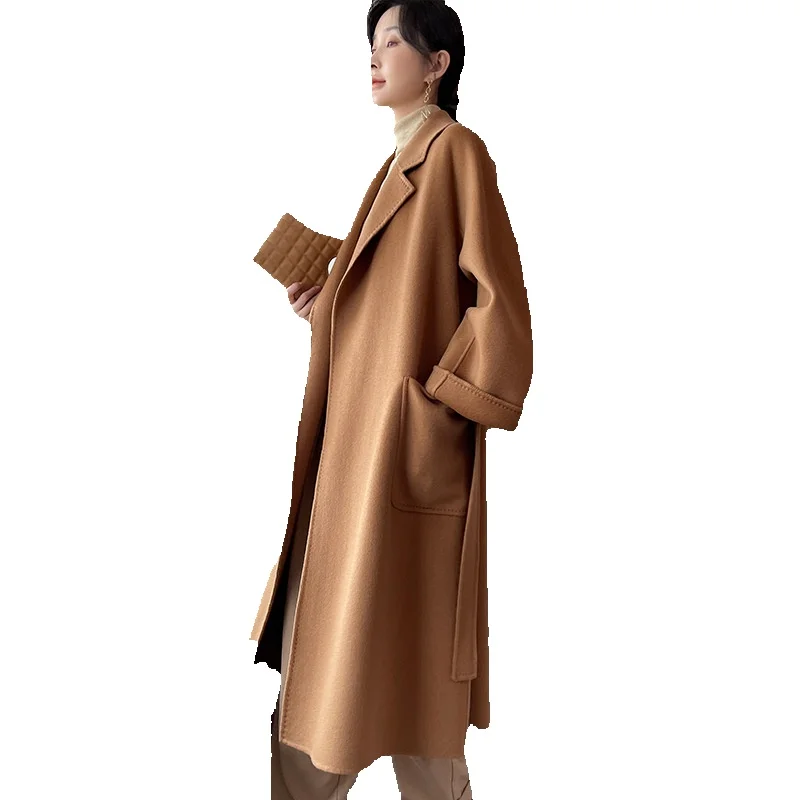 4.5 Micron Palace Level Pure Cashmere Loose Double-Sided Cashmere Jacket For Women's Long Jacket
4.5 Micron Palace Level Pure Cashmere Loose Double-Sided Cashmere Jacket For Women's Long Jacket