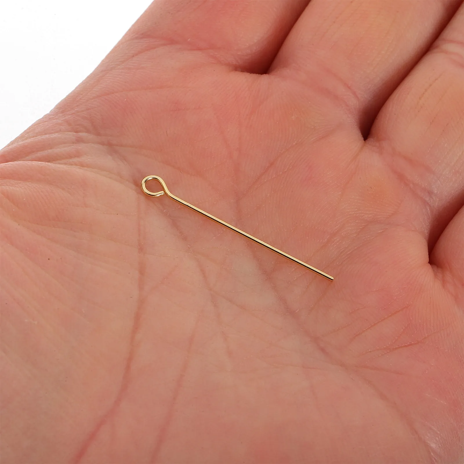 150Pcs Jewelry Eye Pins Stainless Steel Durable DIY Earring Necklace Bracelet Making Supplies Beading Tools Eye Pins
150Pcs Jewelry Eye Pins Stainless Steel Durable DIY Earring Necklace Bracelet Making Supplies Beading Tools Eye Pins
