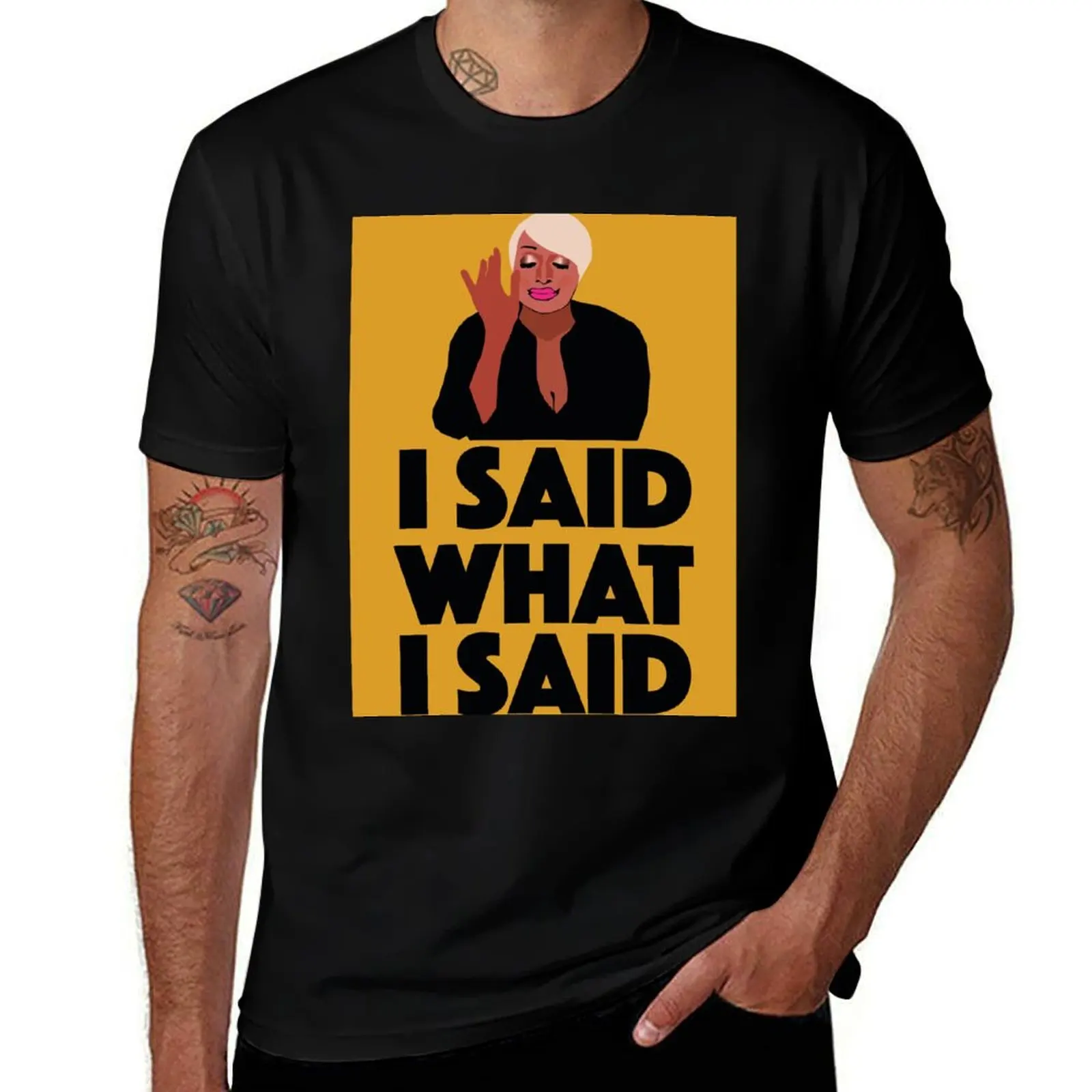 NENE LEAKES I SAID What I SAID RHOA (Real Housewives of Atlanta) T-Shirt Durable Work Wear T-Shirt
NENE LEAKES I SAID What I SAID RHOA (Real Housewives of Atlanta) T-Shirt Durable Work Wear T-Shirt