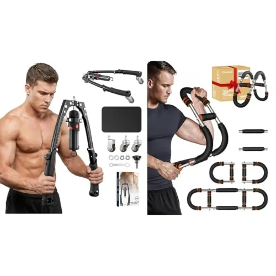 3-in-1 Hydraulic Chest Workout Equipment with Ab Roller Wheel for Home Gym Use Steel Frame Black Adjustable 40-90LB Resistance
3-in-1 Hydraulic Chest Workout Equipment with Ab Roller Wheel for Home Gym Use Steel Frame Black Adjustable 40-90LB Resistance