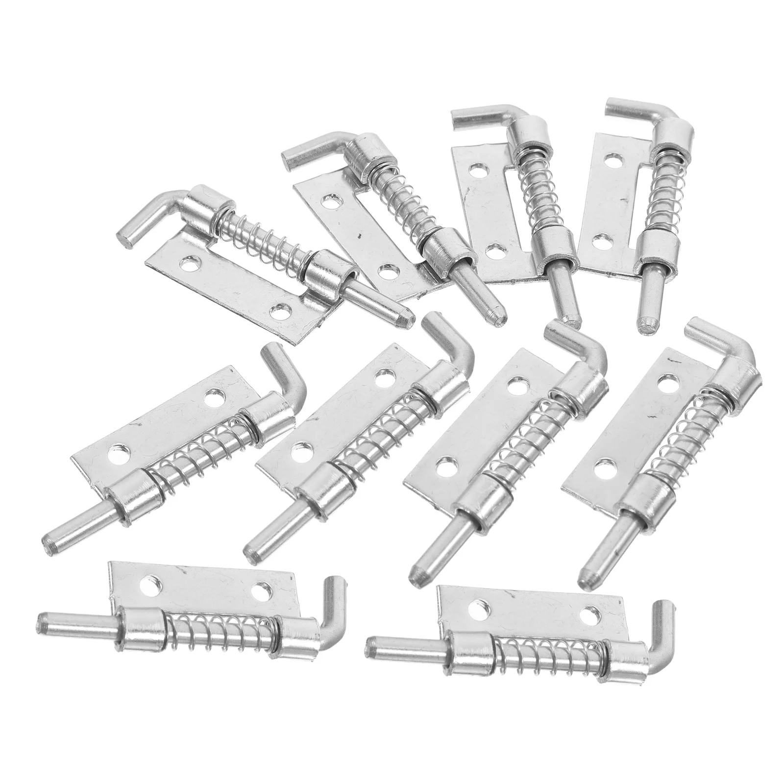 10 Pcs Spring Hinge Movable Bolt Door Latch Loaded Cabinet Galvanized Lock Barrel Steel
10 Pcs Spring Hinge Movable Bolt Door Latch Loaded Cabinet Galvanized Lock Barrel Steel